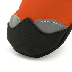 PETS R US Dog Shoes Paw Protector - Comfortable Adjustable Non-Slip Dog Boots for Paws Reflective Summer Dog Walking Shoes for Shih Tzu Labrador Adult Golden Retriever-Size 6 - Orange