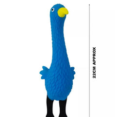 PETZ R US Chew Squeaky Duck Toy Set of 2 for Dogs Ð Durable, Non-Toxic Interactive Chew Toys for Play, Teething, and Dental Health