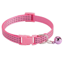 PETZ R US Nylon PET Collar with Bells | Pet Collar for Cats Small Puppies n Small Dogs Comfort, Style, and A Jingle of Fun - Mixed Colors - (Set of 3)