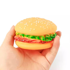 PETZ R US Pet Squeaky Pancake Dog Toy Ð Fun, Durable, Soft Interactive Chew Toy for Dogs, Perfect for Playtime and Teething Relief-Multicolor