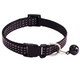 PETZ R US Nylon PET Collar with Bells | Pet Collar for Cats Small Puppies n Small Dogs Comfort, Style, and A Jingle of Fun - Mixed Colors - (Set of 3)