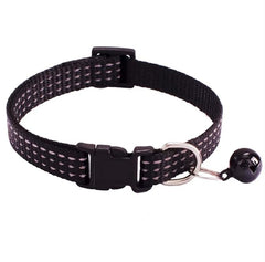 PETZ R US Nylon PET Collar with Bells | Pet Collar for Cats Small Puppies n Small Dogs Comfort, Style, and A Jingle of Fun - Mixed Colors - (Set of 3)