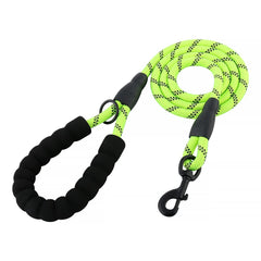 PETZ R US Reflective Rope Dog Leash Ð Durable, High-Visibility Pet Leash for Safe Walks