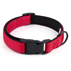 PETZ R US Reflective Nylon Dog Collar Ð Stylish, Durable, and Built for Safety