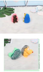 PETZ R US Chew Squeaky Hedgehog Toy for Dogs Ð Durable, Interactive, Non-Toxic Chew Toy for Play, Teething, and Dental Health