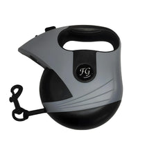 PETZ R US Retractable Dog Leash with Light & Poop Bag Holder
