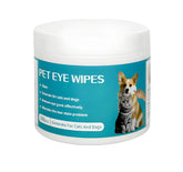 PETZ R US Pet Grooming Eye Wipes for Cats & Dogs - Vet Formulated, Tear Stain Remover, Gentle Cleans Dust & Crusts, Prevents Infection, Deodorizing with Tea Polyphenols & Chamomile- 100 Pcs