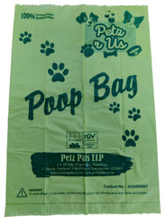 PETZ R US Compostable Biodegradable Eco Poop Bags for Dogs Ð Pack of 12 Rolls (180 Bags), Eco-Friendly, Leak-Proof, and Durable for Easy Cleanup