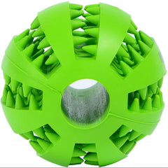 PETZ R US Food Dispensing Chew Ball for Dogs Ð Interactive, Durable Toy for Mental Stimulation, Play, and Healthy Eating, Non-Toxic and Easy to Use