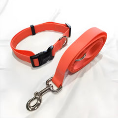 PETZ R US Neoprene Dog Collar with Leash Set Ð Durable & Adjustable Pet Collar