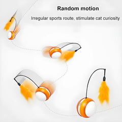 PETZ R US Rolling Tumbler Catnip Toy for Cats | Motion Sensor Interactive Exercise Toy | 2 Play Modes | Cat Activity Toy for Indoor Cats | Mental Stimulation & Fun