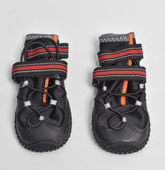 PETZ R US Anti Skid Paw Protector Dog Boots for Hot Summer Maltese, Waterproof Space Leather Pet Shoes with Nylon Reflective Webbing Anti-Slip Rubber SoleSoft & Lightweight Dog Footwear