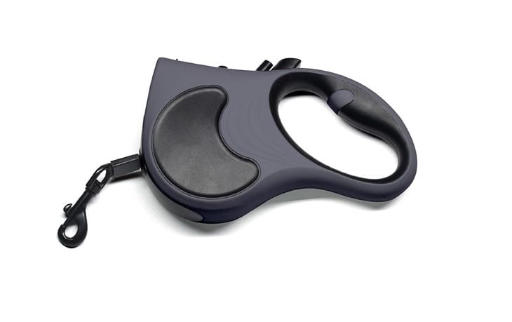PETZ R US Retractable Dog Leash with Light & Poop Bag Holder Ð 5M Durable Pet Walking Leash