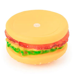 PETZ R US Pet Squeaky Pancake Dog Toy Ð Fun, Durable, Soft Interactive Chew Toy for Dogs, Perfect for Playtime and Teething Relief-Multicolor