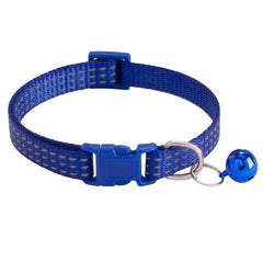 PETZ R US Nylon PET Collar with Bells | Pet Collar for Cats Small Puppies n Small Dogs Comfort, Style, and A Jingle of Fun - Mixed Colors - (Set of 3)