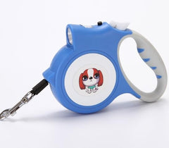 PETZ R US Retractable Dog Leash with Light & Poop Bag Holder Ð 5M Durable