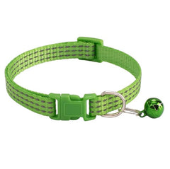 PETZ R US Nylon PET Collar with Bells | Pet Collar for Cats Small Puppies n Small Dogs Comfort, Style, and A Jingle of Fun - Mixed Colors - (Set of 3)