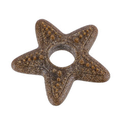 PETZ R US Pet Bamboo Chew Star Toy for Dogs Ð Fun & Interactive Exercise Play Toy, Durable and Safe for Chewing, Teething, and Dental Health-Brown