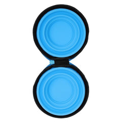 PETZ R US Large Silicone Portable Food Bowl for Pets – Foldable, Durable, Non-Toxic Travel Bowl for Dogs & Cats, Ideal for Food and Water on The Go
