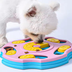 PETZ R US Food Training Interactive Toys Treat Dispenser for Dogs & Cats, Training Game for Dogs - Blue