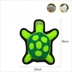 PETZ R US Pet Squeaky Chew Toy Turtle for Dogs & Cats Ð Non-Toxic, Durable, Interactive Toy for Chewing, Play, and Oral Hygiene-Green