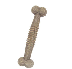 PETZ R US Pet Bamboo Chew Bone Toy for Dogs Ð Eco-Friendly, Fun, and Durable Play Toy for Chewing, Teething Relief, and Dental Care-Brown
