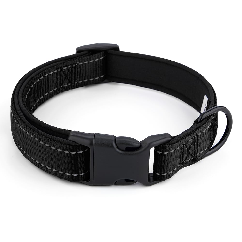 PETZ R US Reflective Nylon Dog Collar Ð Stylish, Durable, and Built for Safety