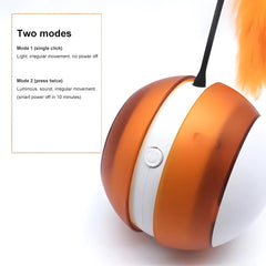 PETZ R US Rolling Tumbler Catnip Toy for Cats | Motion Sensor Interactive Exercise Toy | 2 Play Modes | Cat Activity Toy for Indoor Cats | Mental Stimulation & Fun