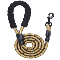 PETZ R US Reflective Rope Dog Leash Ð Durable, High-Visibility Pet Leash for Safe Walks