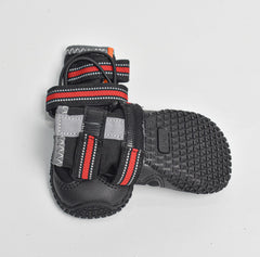 PETZ R US Anti Skid Paw Protector Dog Boots for Hot Summer Maltese, Waterproof Space Leather Pet Shoes with Nylon Reflective Webbing Anti-Slip Rubber SoleSoft & Lightweight Dog Footwear